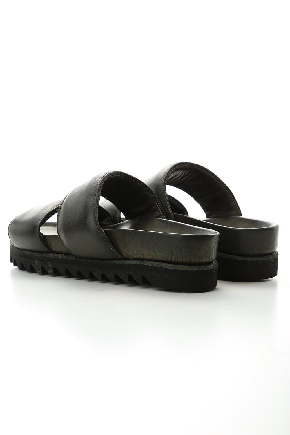 Rubber Sole Sandal - Calf Full Grain - BRK03