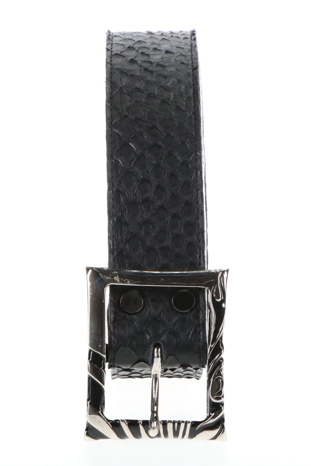 ピンバックル シルバー x ブラック