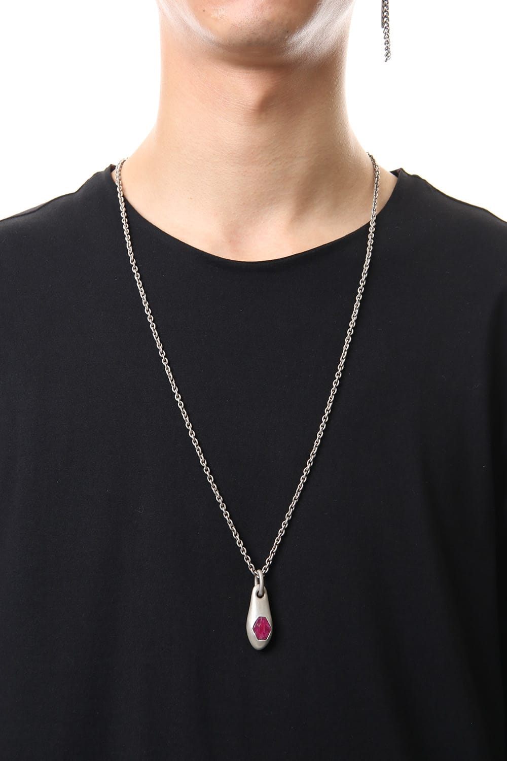 Chrysalis Necklace Single Set (2.65 CT, Ruby Slab, DA+RUS)