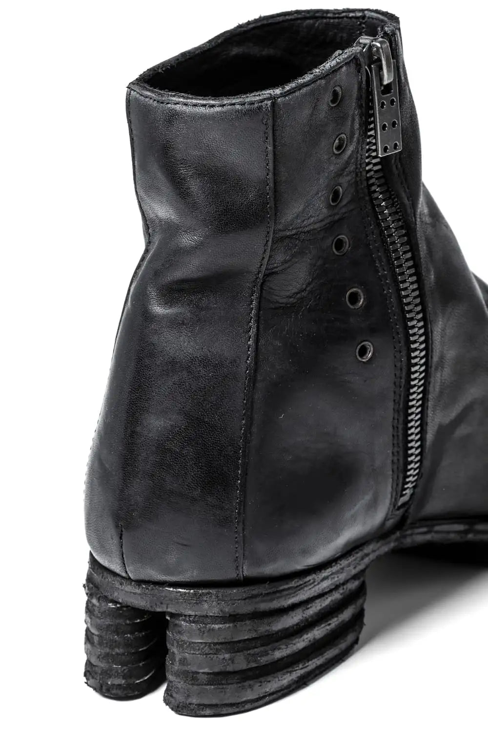 incarnation × DEVOA Boots Horse leather garment dyed Black