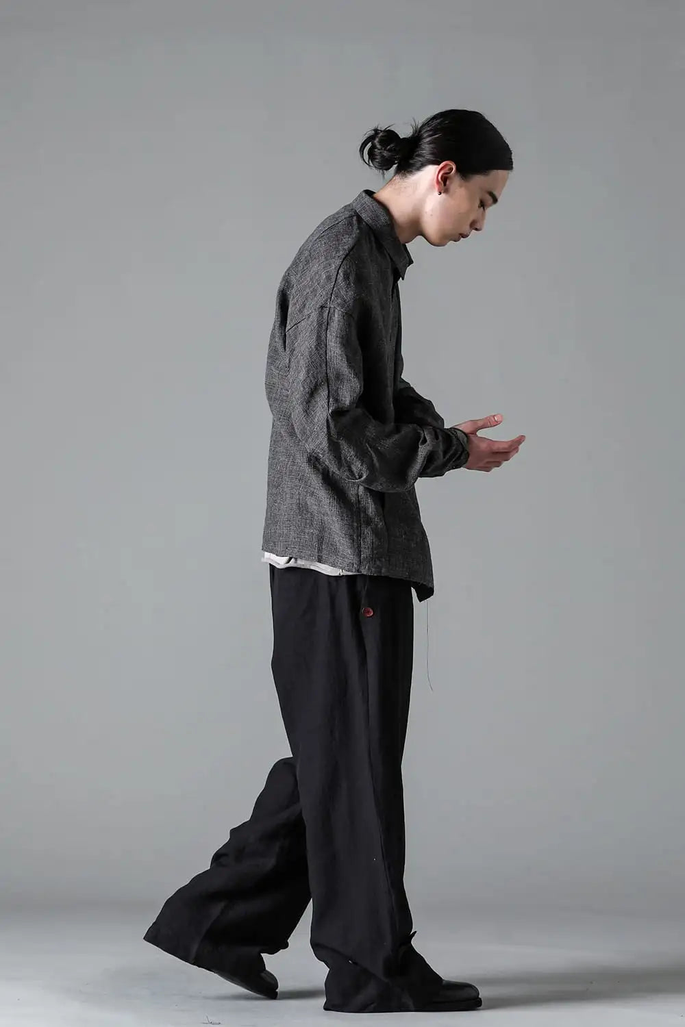 ジャケット リネン グレンチェック