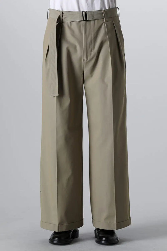 Belted Buggy Trousers  Khaki