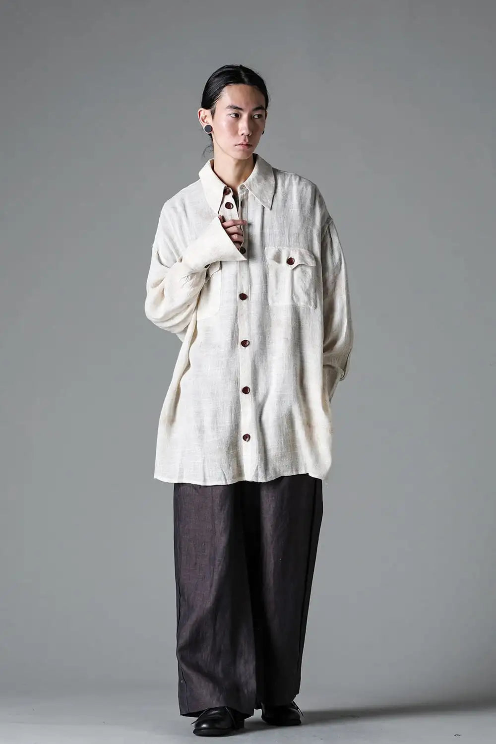 Hand Dyed DB Pocket Oversized Shirt