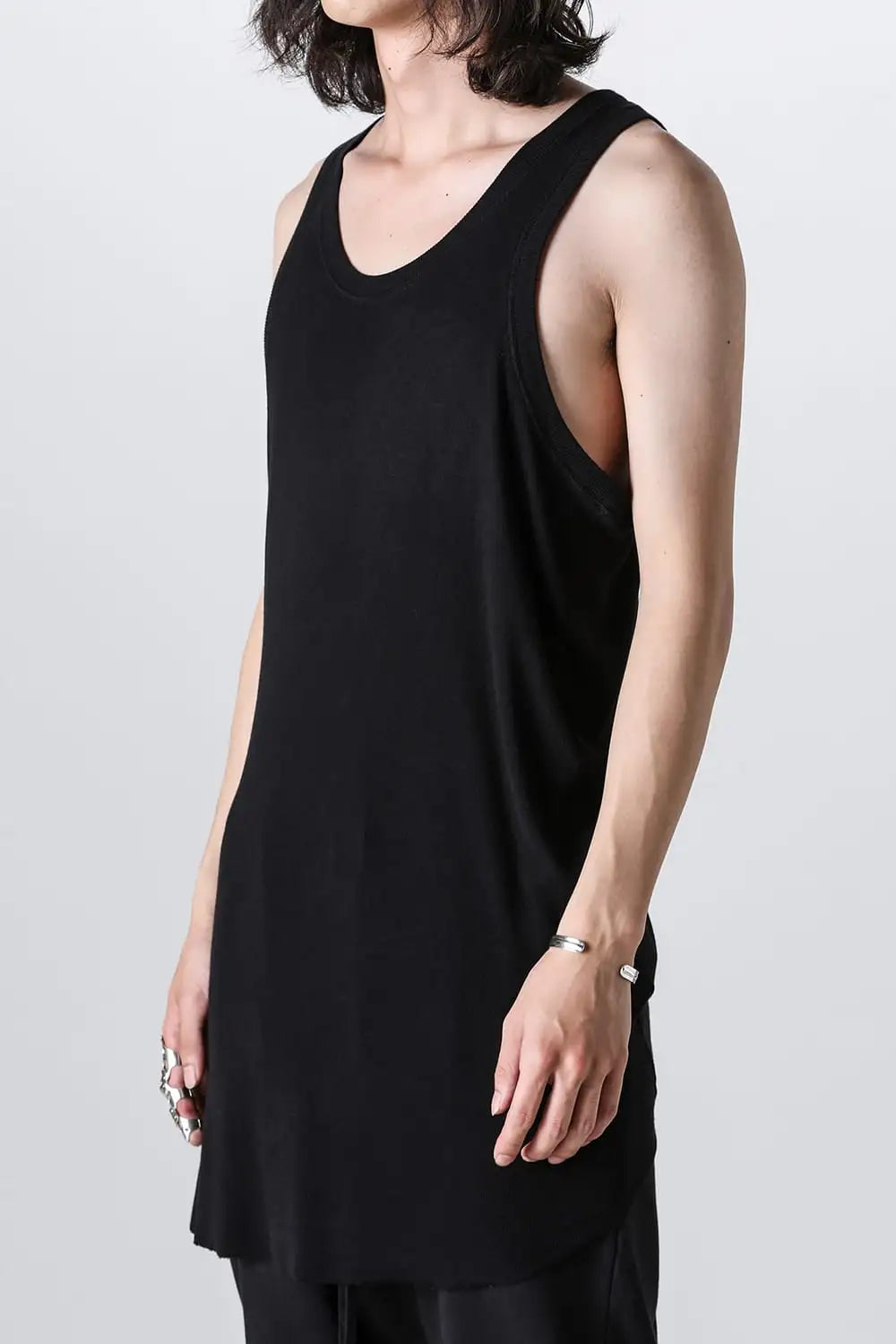 Rayon Stretch Rib Tank Top