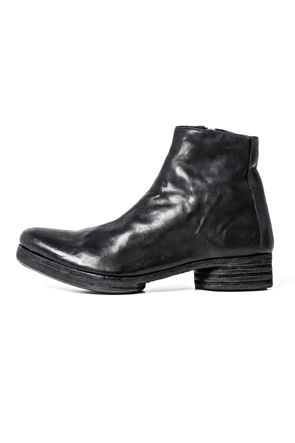 incarnation × DEVOA Boots Horse leather garment dyed Black