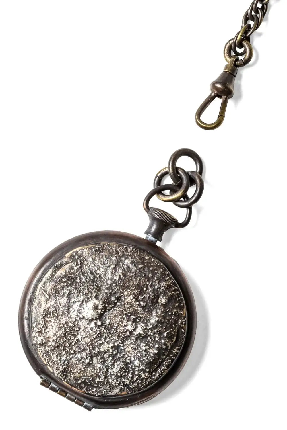 Meteoritic Texture Pocket Watch Style Pendent 05