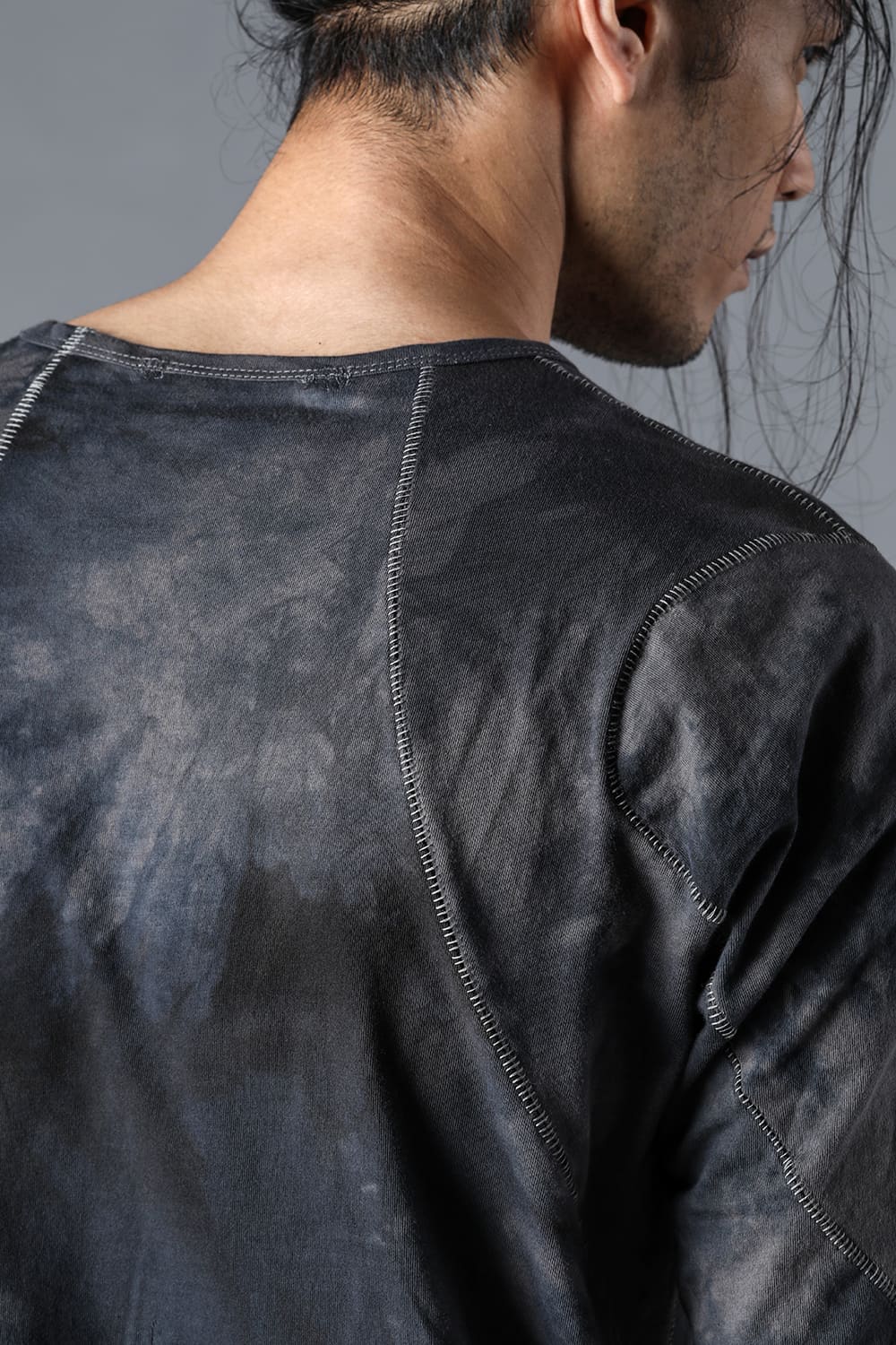 ムラ染め30/-ソフトコットンジャージーTシャツ