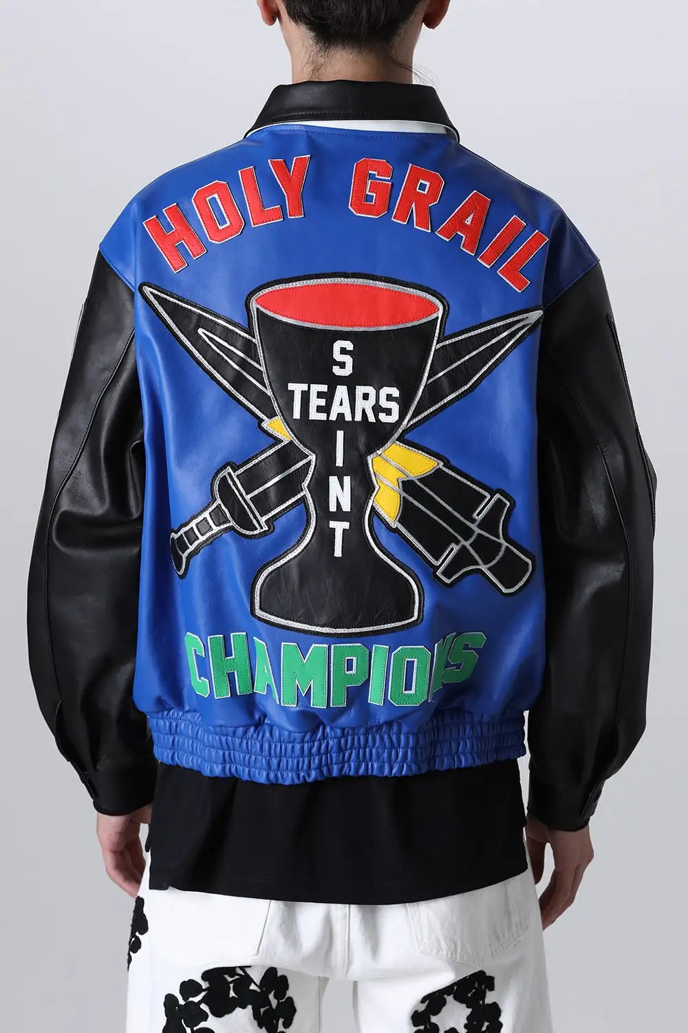 DENIM TEARS × SAINT Mxxxxxx HOLY GRAIL Varsity Jacket