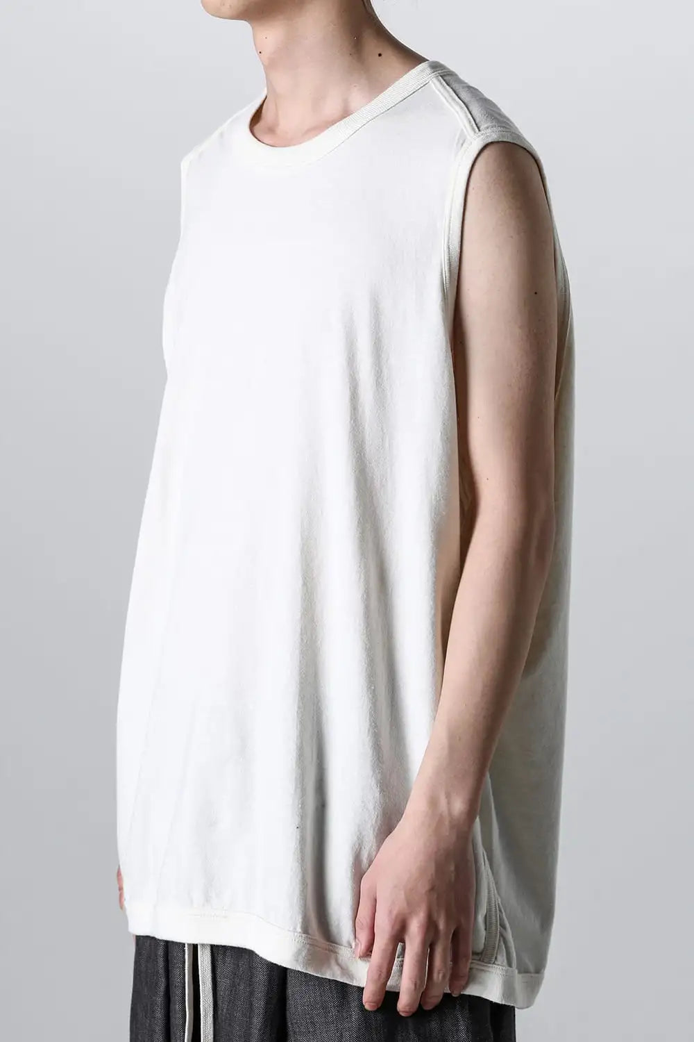 SLEEVELESS TEE Cotton Hemp Jersey KINARI