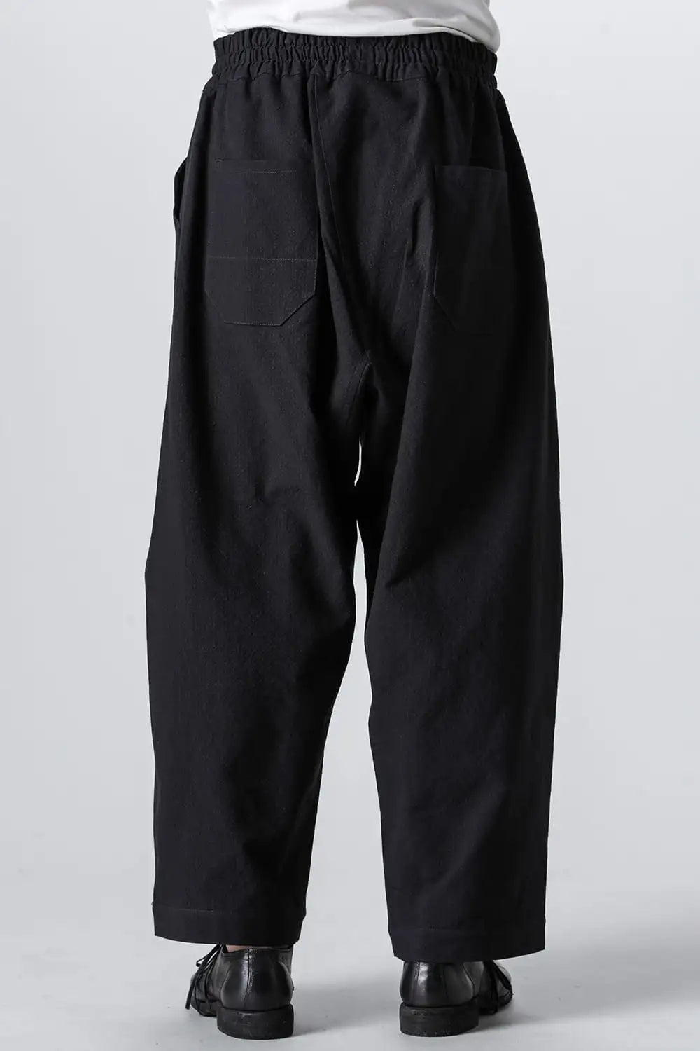 TROUSERS#80 Coarse Dense Twill Black