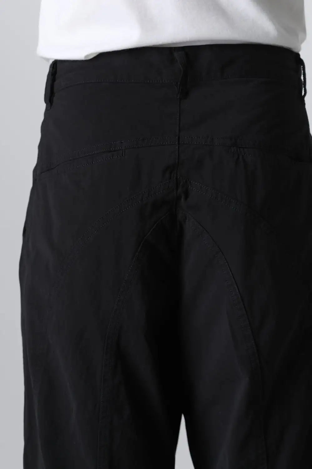 Dry Cotton Wide Trousers  Black