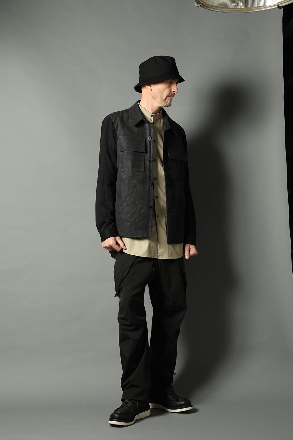 Leather CPO shirt Dyneema leather