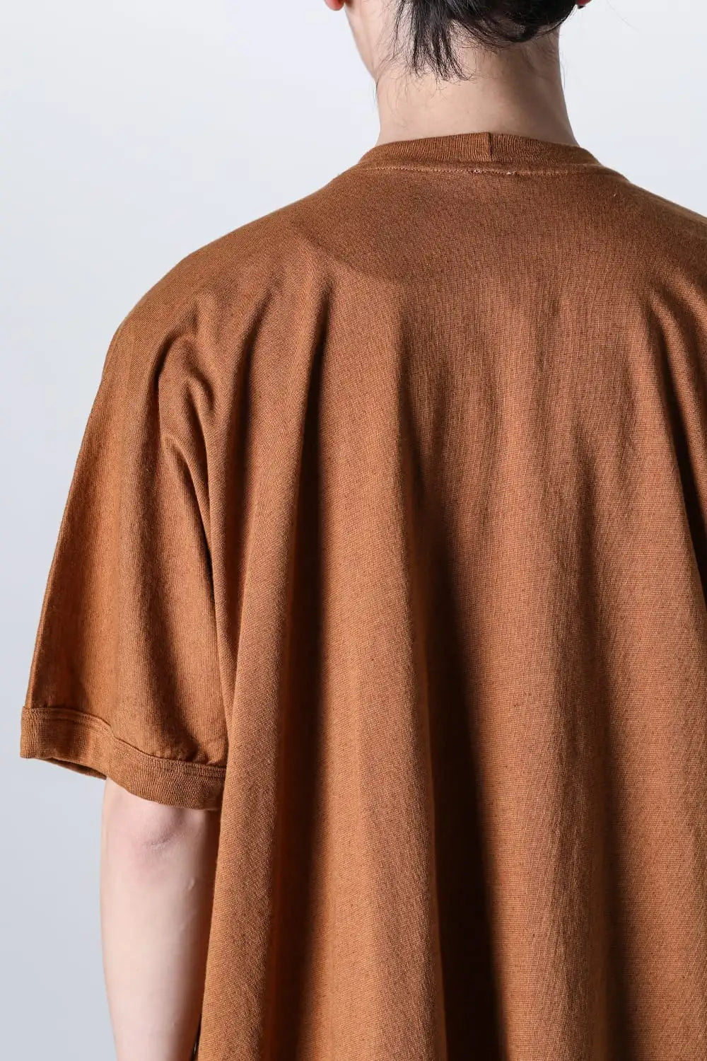 BASIC TEE Cotton Hemp Jersey COPPER BROWN