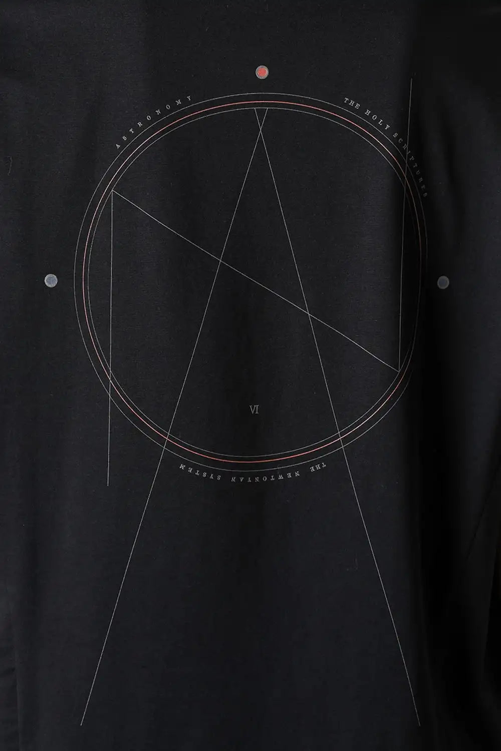 Short sleeve astronomy print C Black