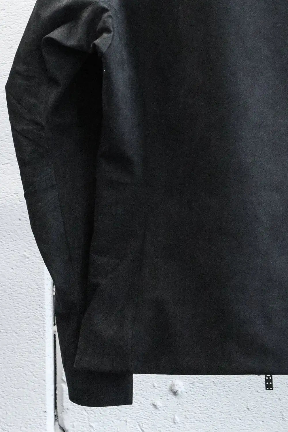 Jacket soft nubuck cow leather Black