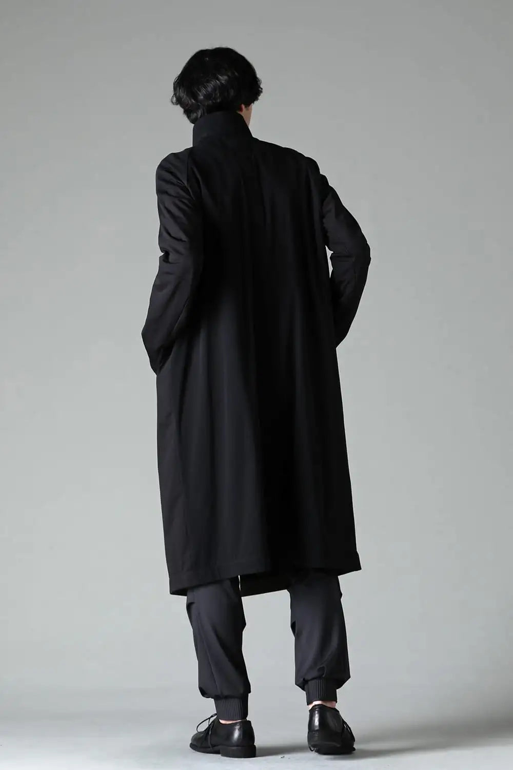 Hight neck coat water repellent polyester