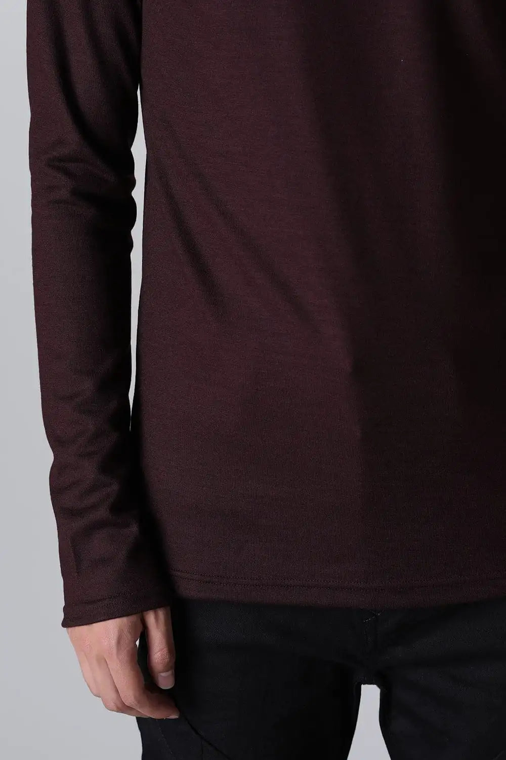 Washable Wool Turtle Neck Bordeaux