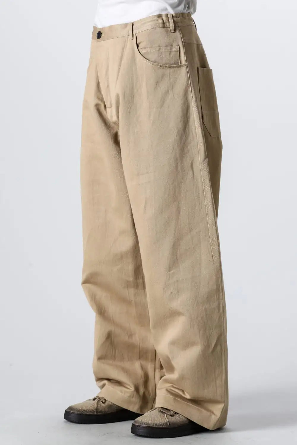 TROUSERS#78 Cotton Washi Twill Gallnut