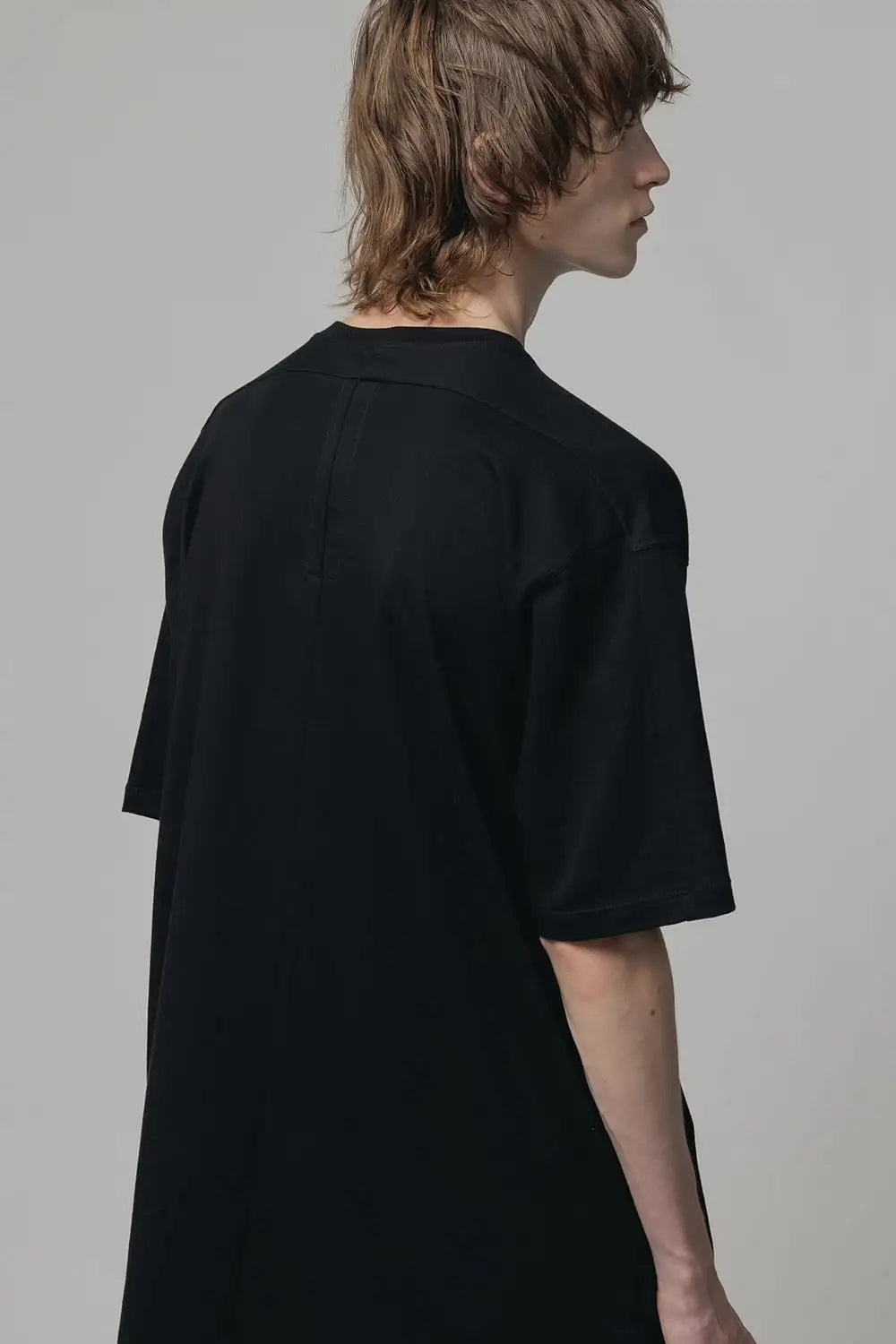 Cotton Jersey Embroidered S/S Tee Black