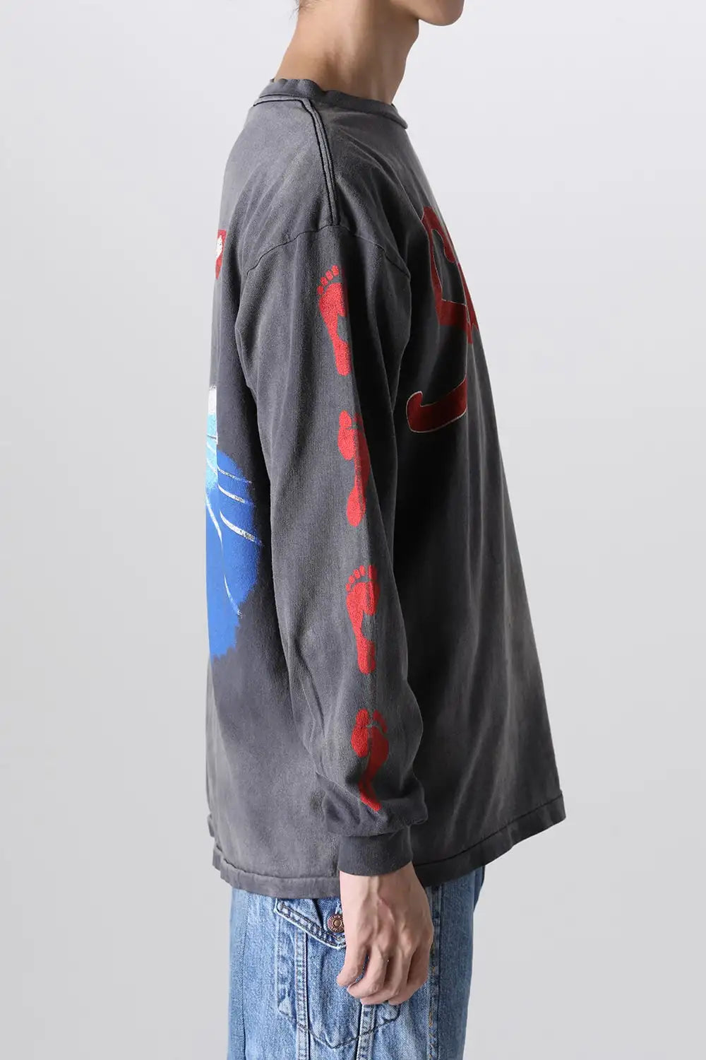 FOOT PRINT Long sleeve T-shirt