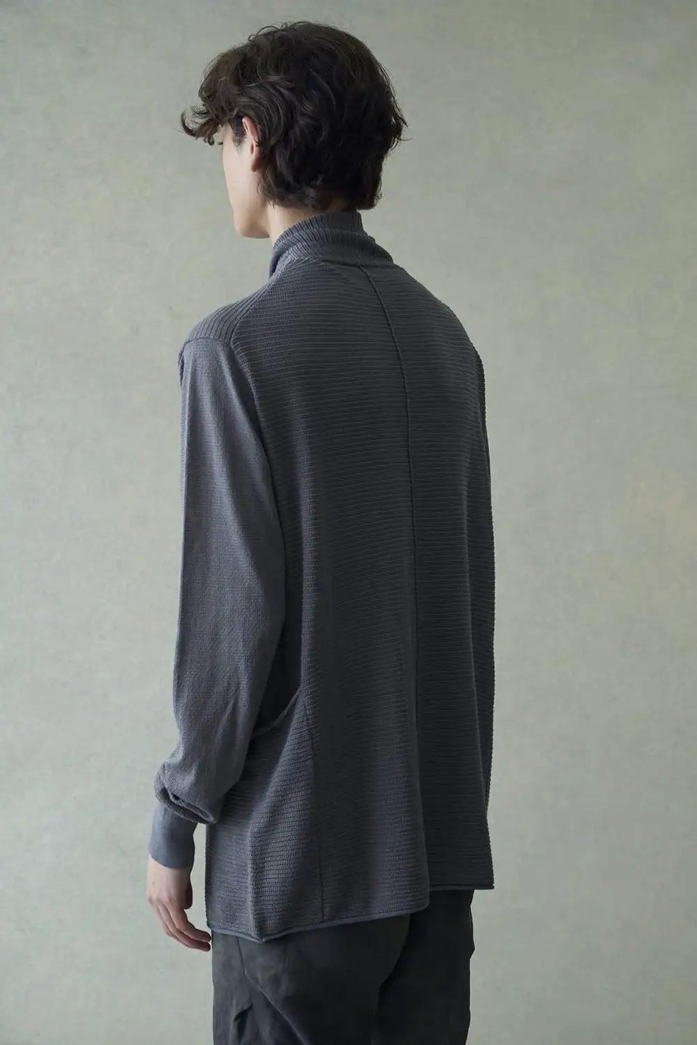 Knit cardigan cotton / linen / silk Gray