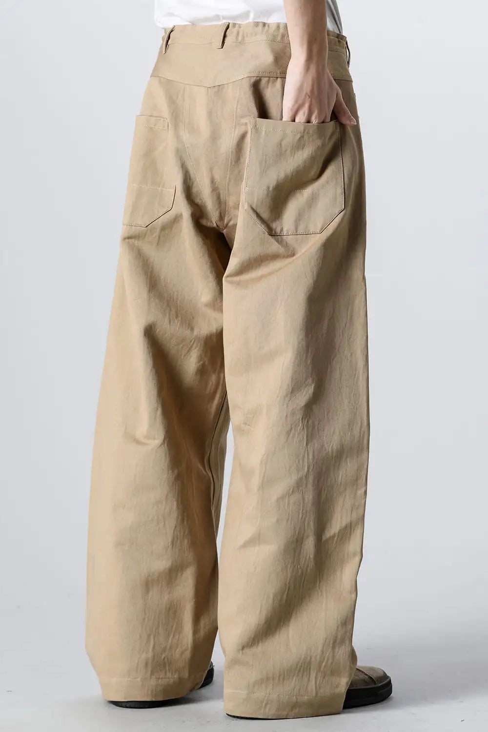 TROUSERS#78 Cotton Washi Twill Gallnut