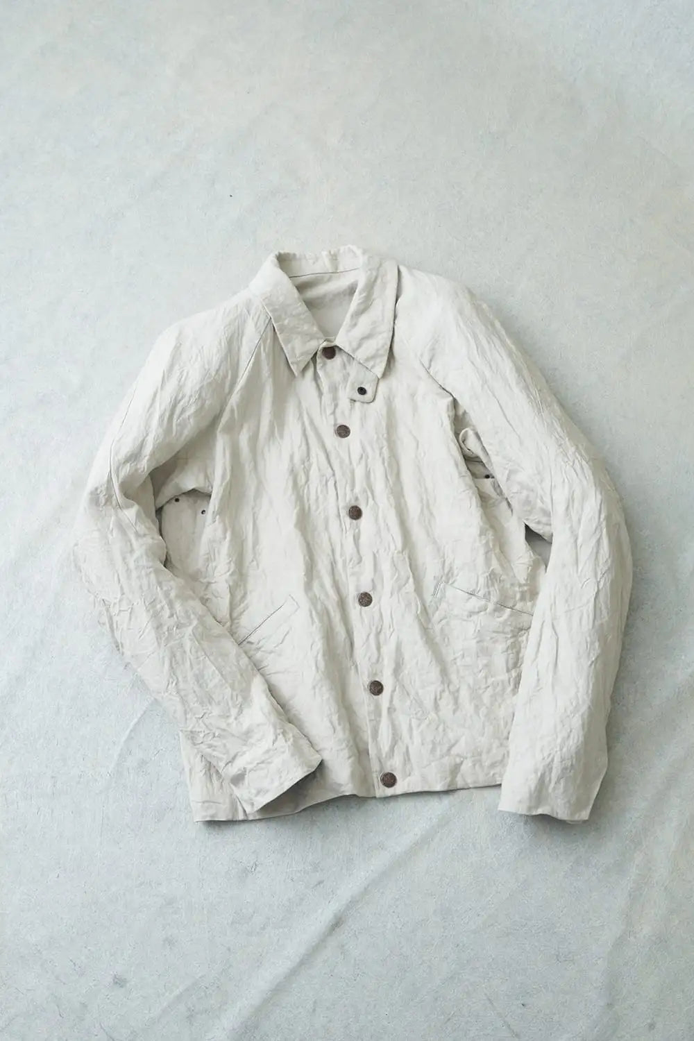 ジャケット カナパコットンメタルシュリンク