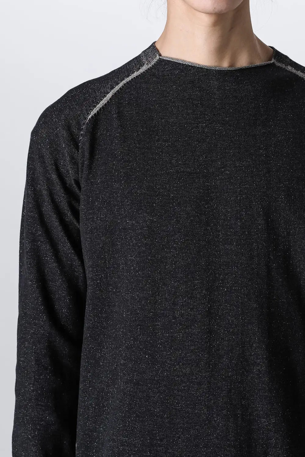 ロングスリーブ ハイツイストコットン Black