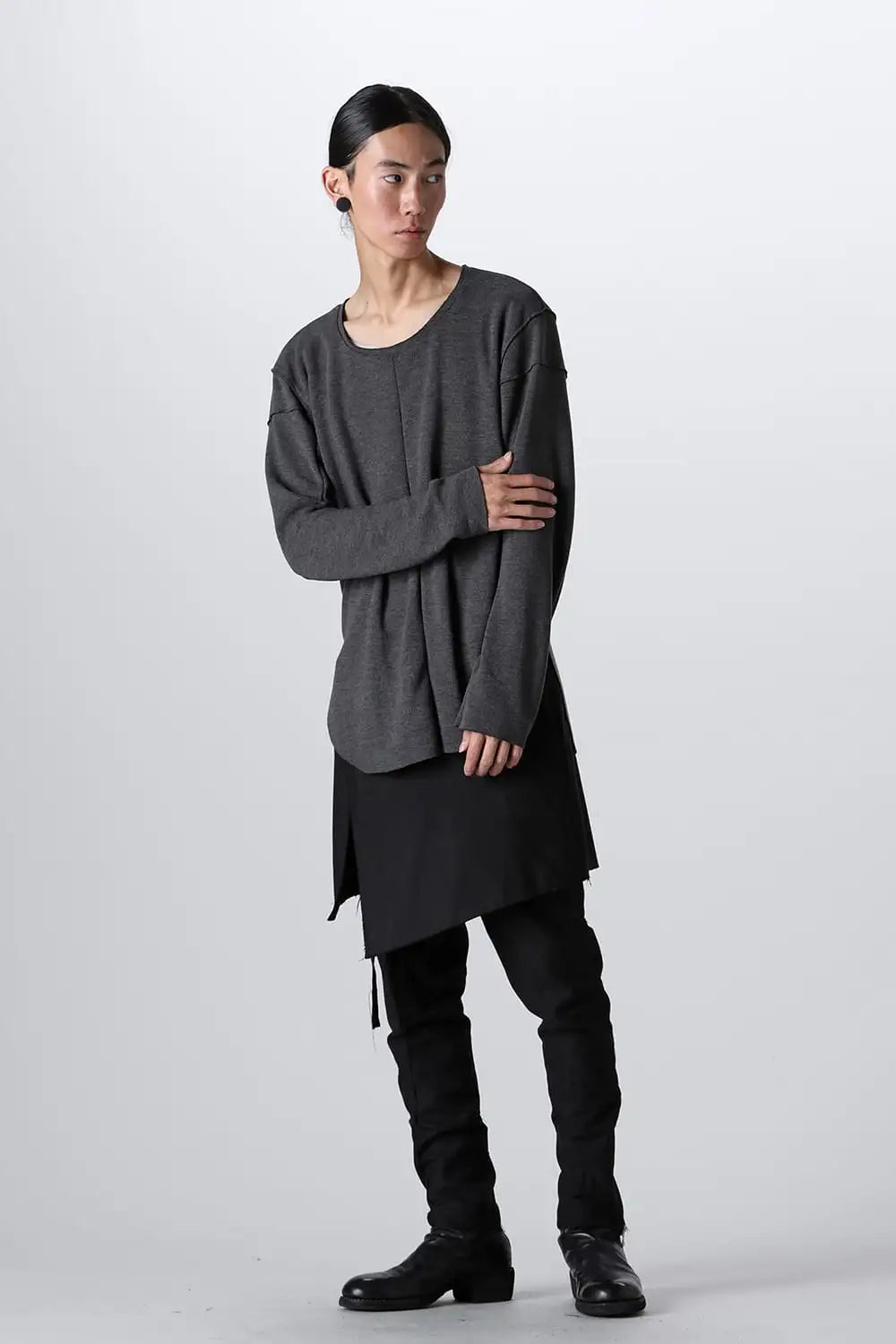 Separated Knit (Vest & 2 Shoulder L/S) D.Gray