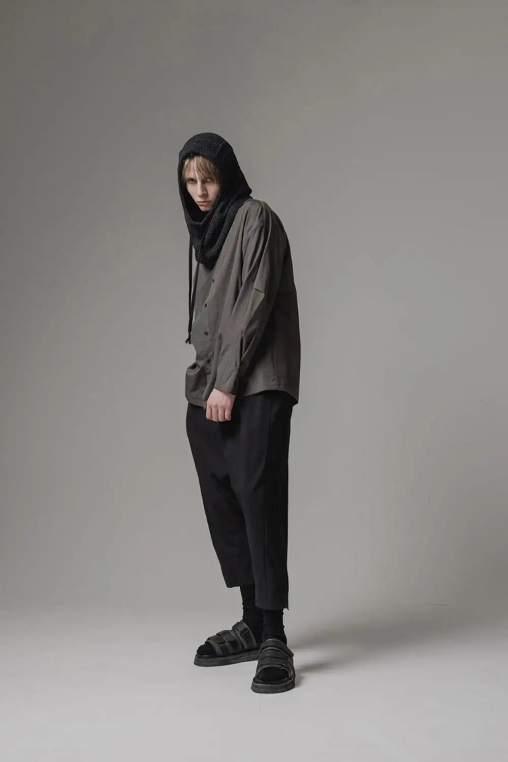 ドロップクロッチパンツ 60/2 コットン ギャバジン