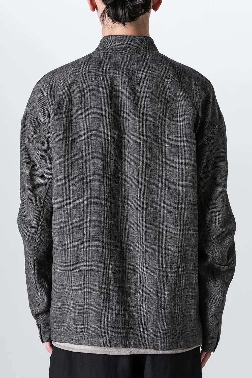 ジャケット リネン グレンチェック