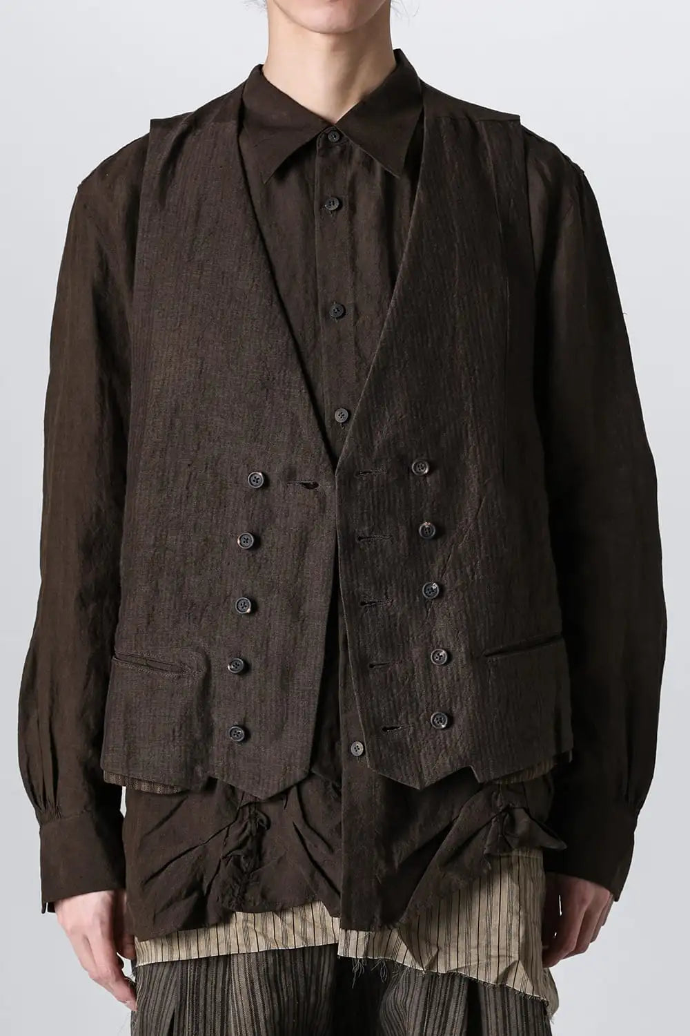 PatchWork Double Breasted Waist Coat