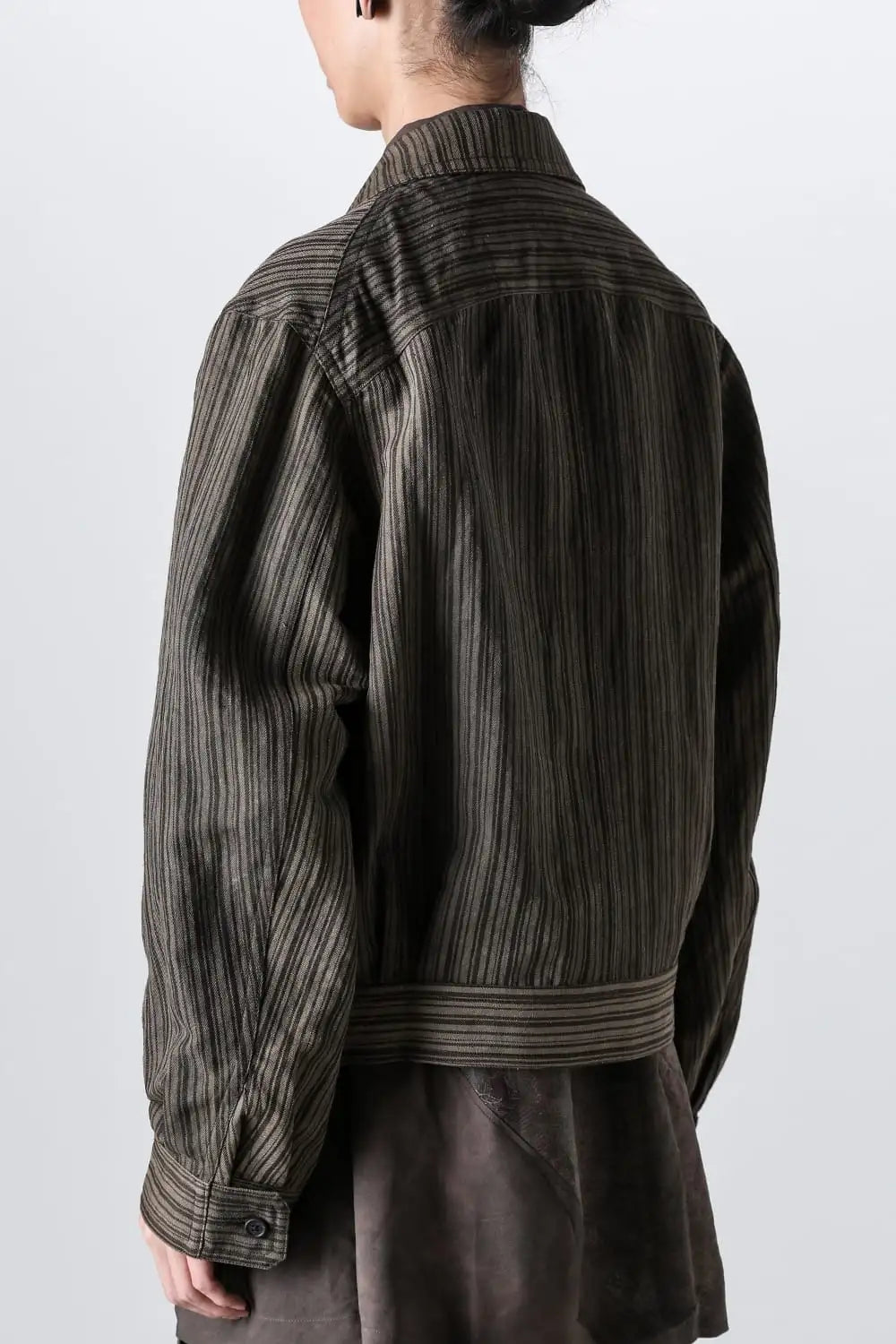 Cropped Winkle Pleats Jacket