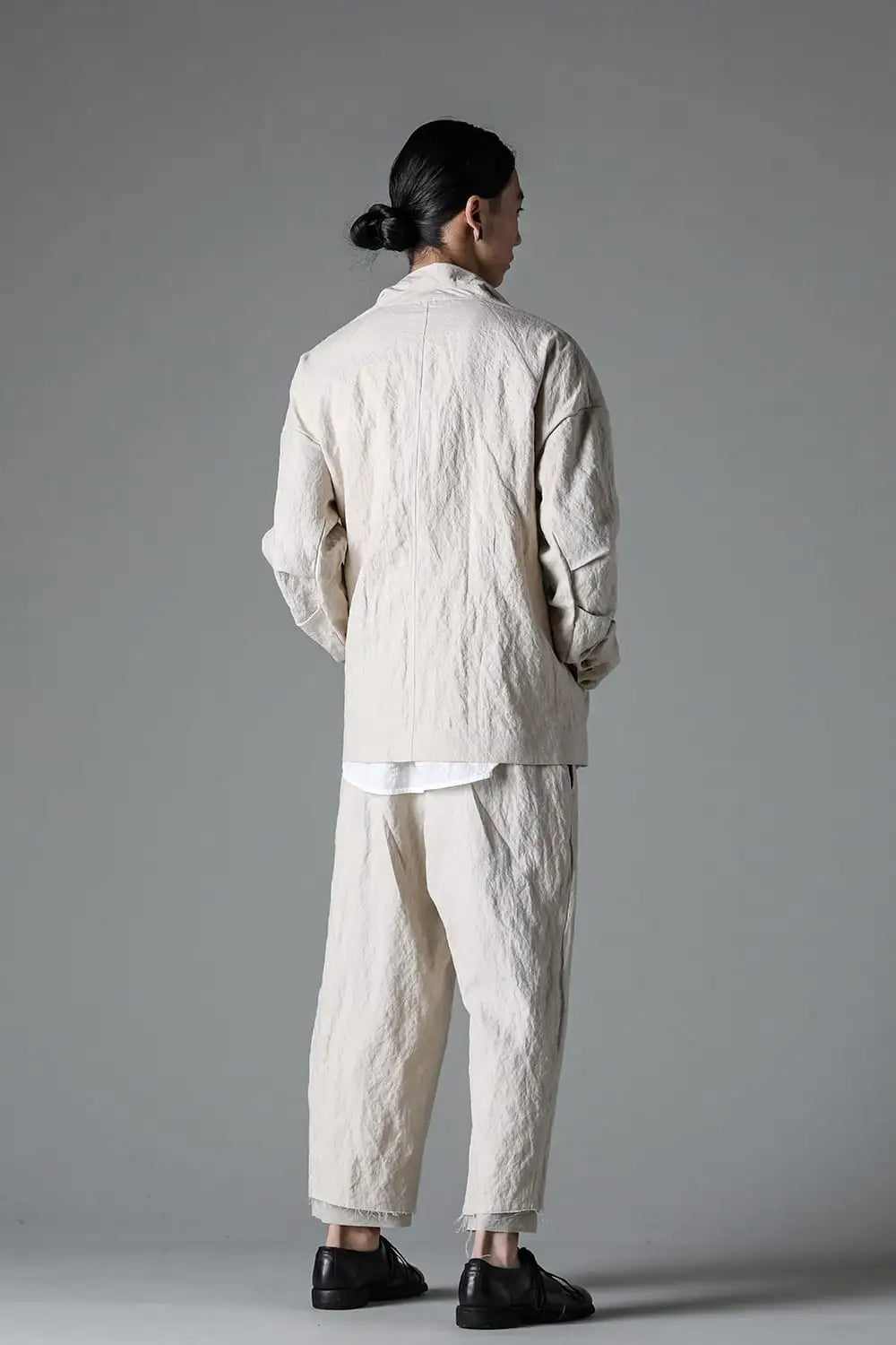 Jacket canapa / cotton metal shrink