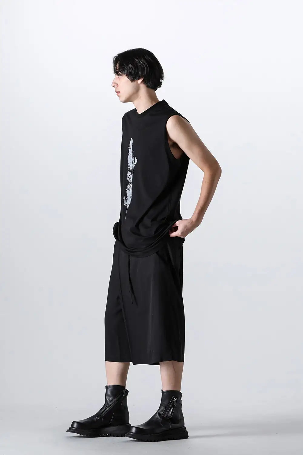 Cotton/Modal Jersey Sleeveless Cut & Sewn