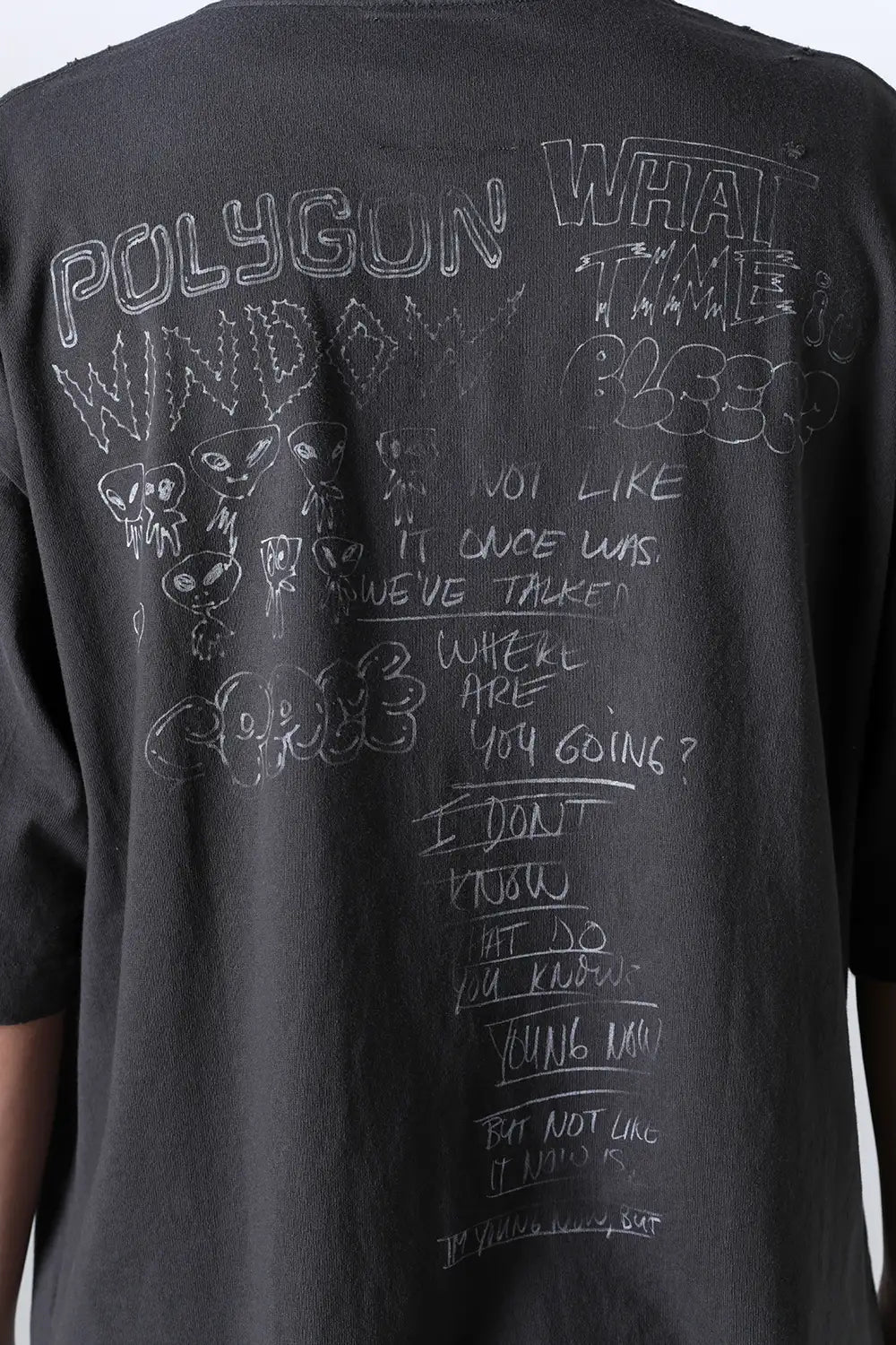 Distressed Tee Black