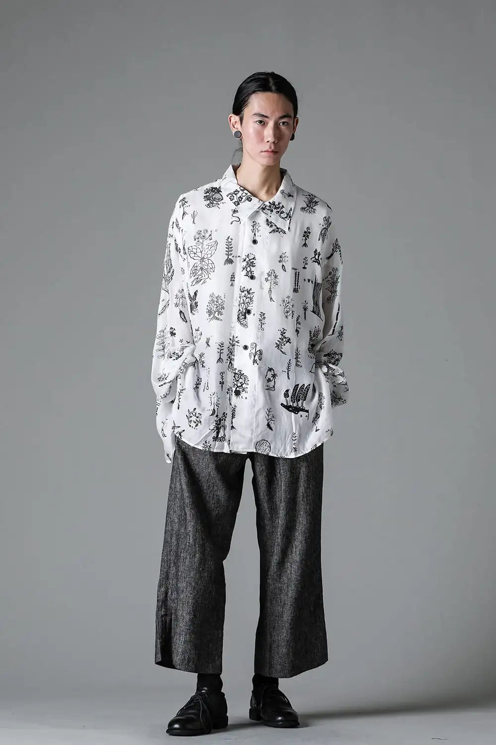 Chinese Medicine Print LS Shirt