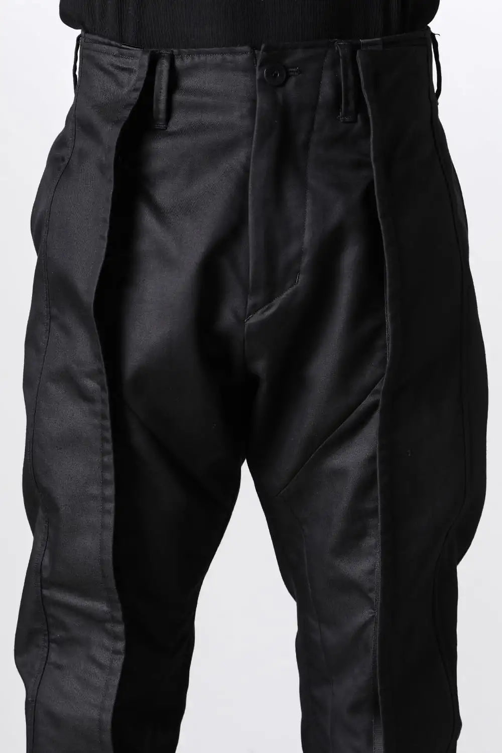 Viscose/Cotton Heavy Satin Snap Pants