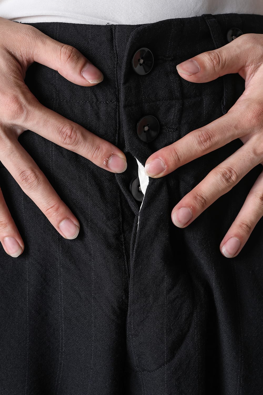 New Silhouette Trousers Stripe Serge Wool DRIFTER( ST ver.)