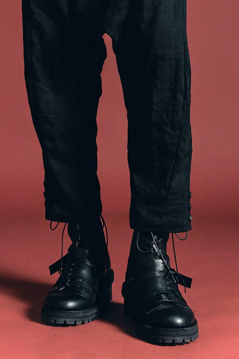 Layered Lace Up Boots