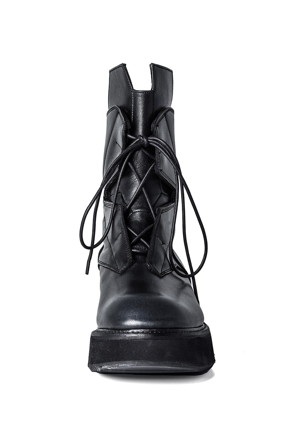 Cow Skin Lace Up Boots