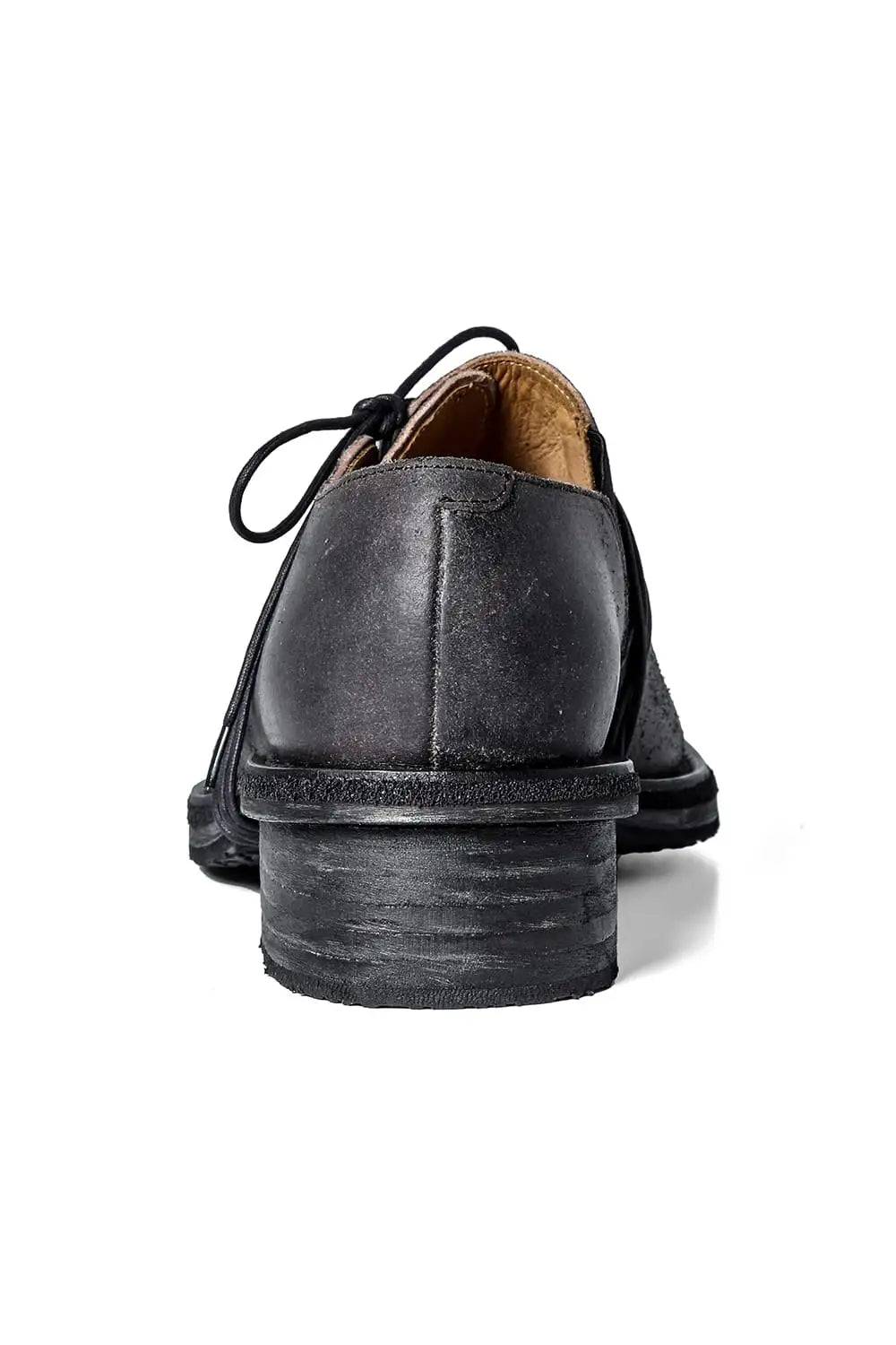 Diagonal Lace-up Derby Shoes  D.Gray