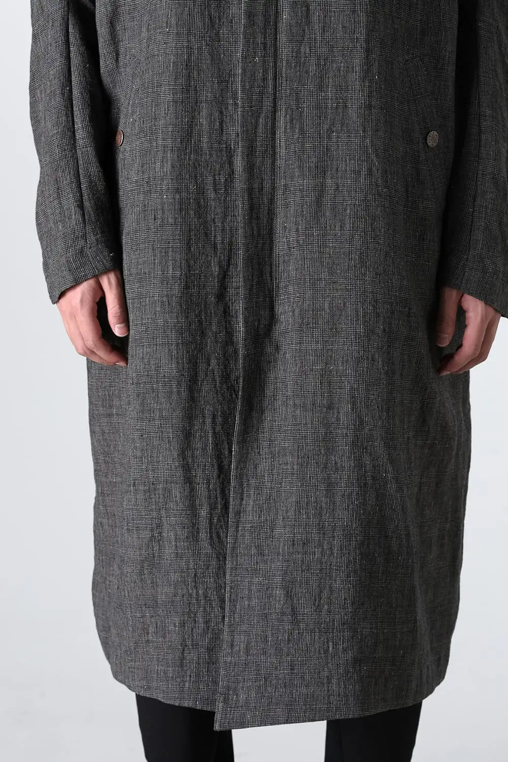 Coat linen / glen check