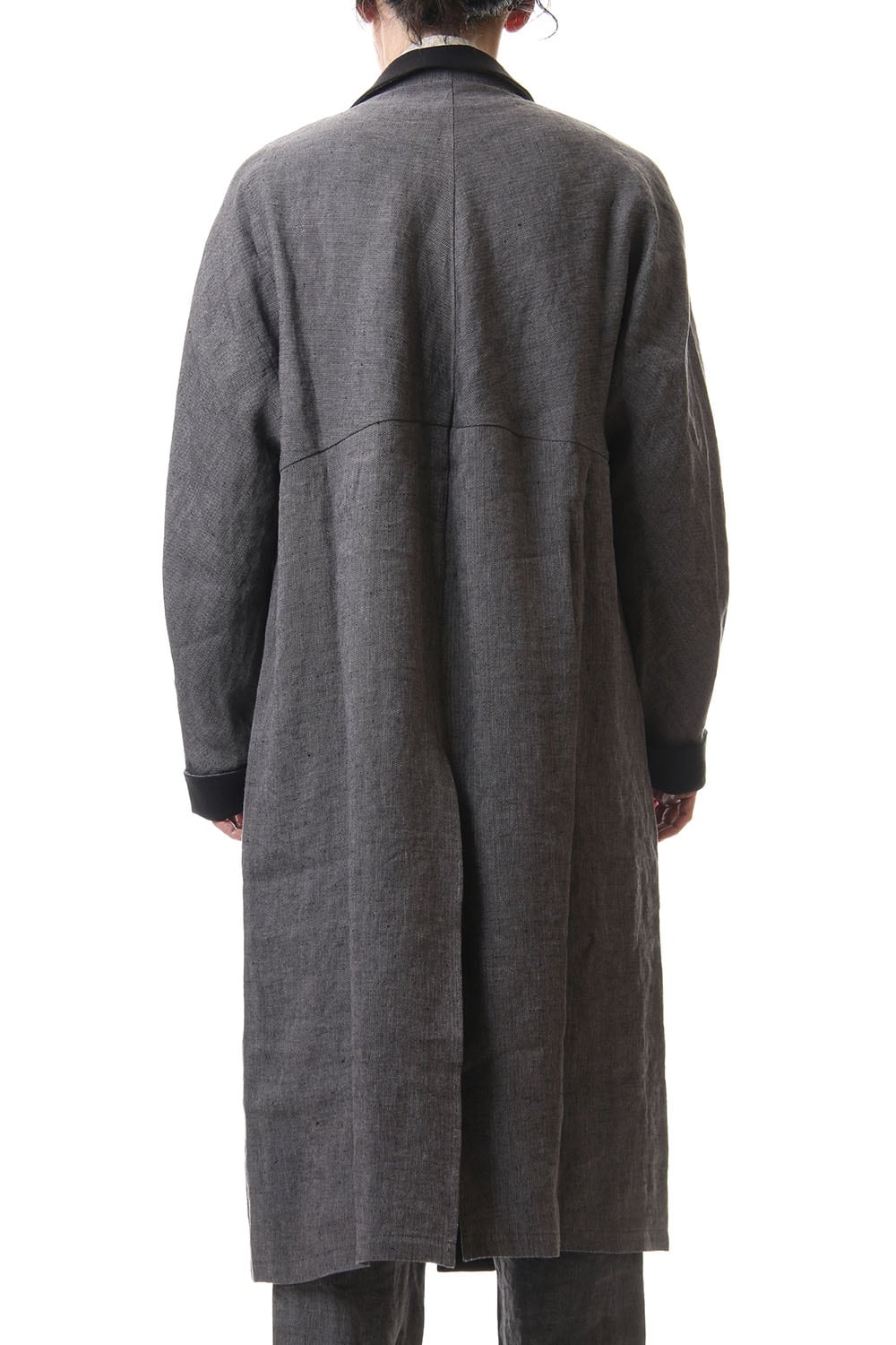 Linen Herringborne Bio Finish Light Coat - CA5-LI13 GrayBlack