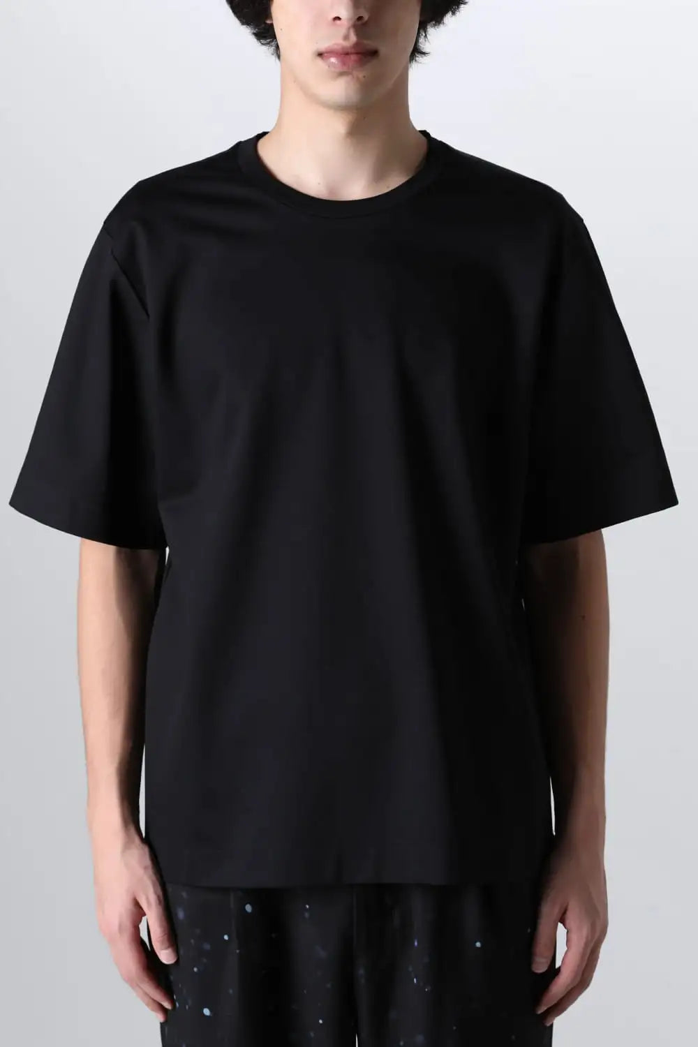 Short Sleeved T-Shirt Black × Black cord