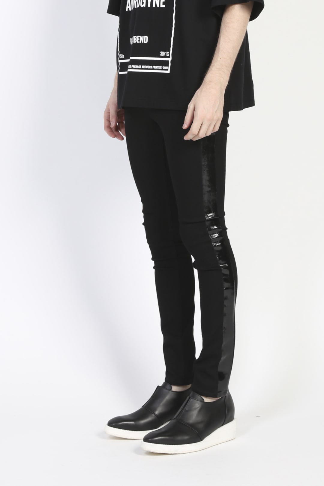 EX FIT DENIM SKINNY SIDE STRIPE RUBBER