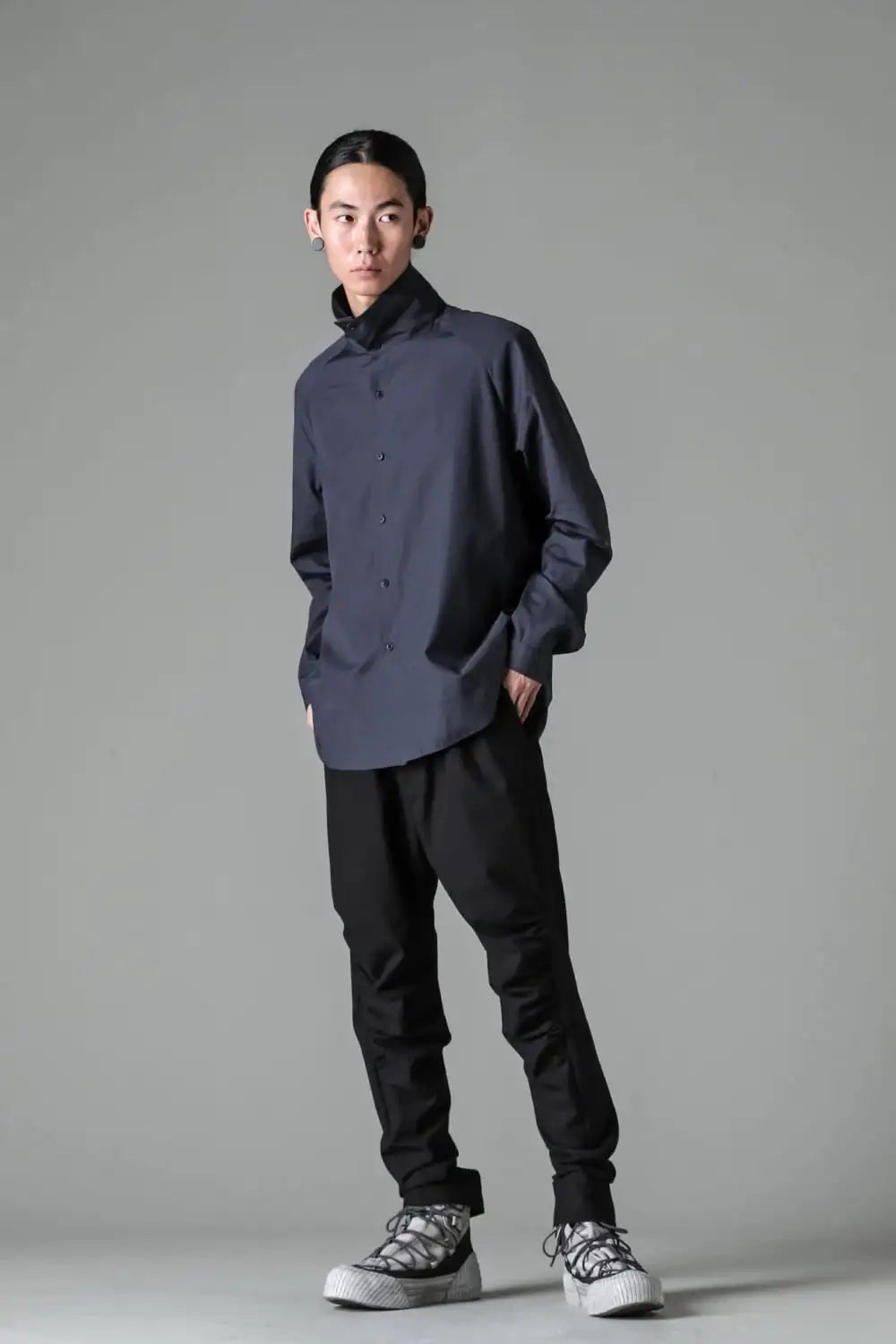 Shirt 120/2 cotton Blue Gray