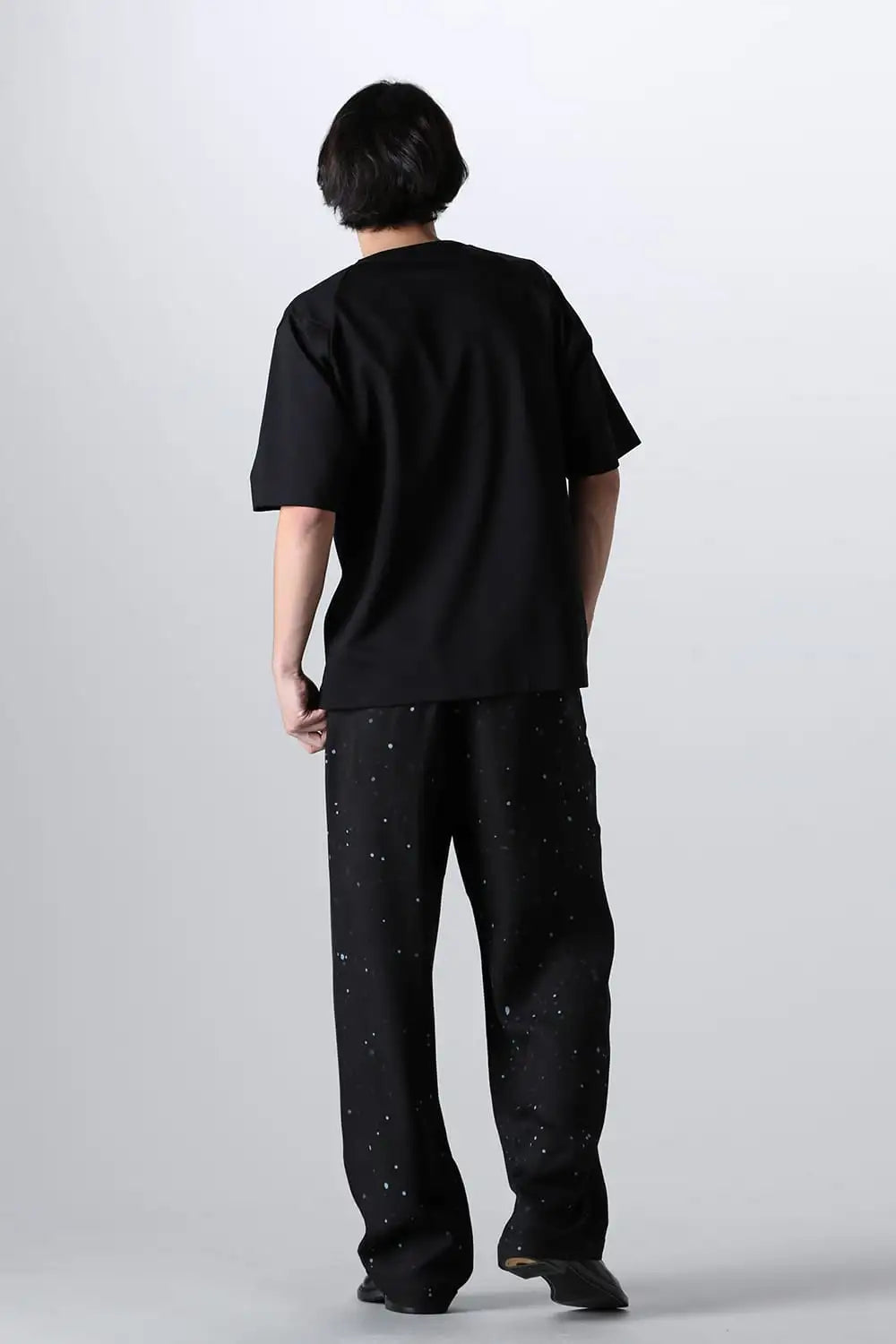 Short Sleeved T-Shirt Black × Black cord