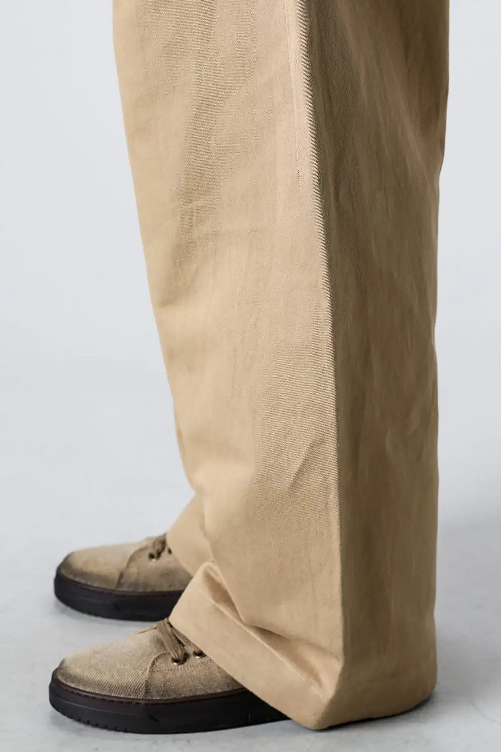 TROUSERS#78 Cotton Washi Twill Gallnut