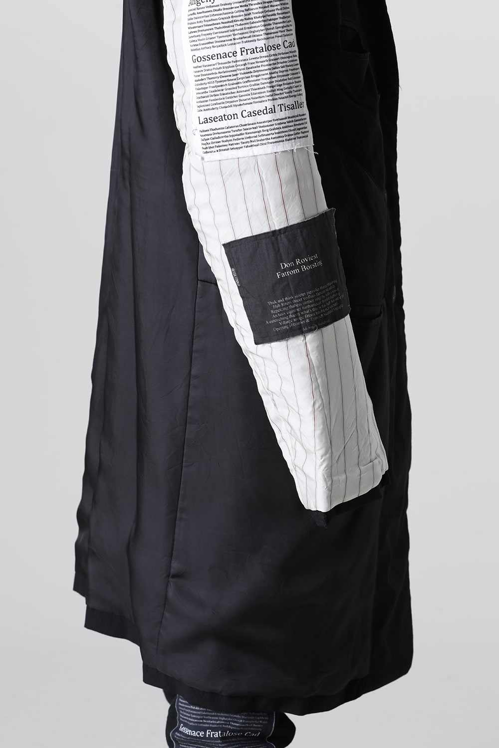 Oversized Long Jacket w/Printed Patches